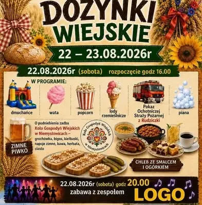 Weekend pełen dożynek w gminie Prudnik – sprawdź, gdzie świętować