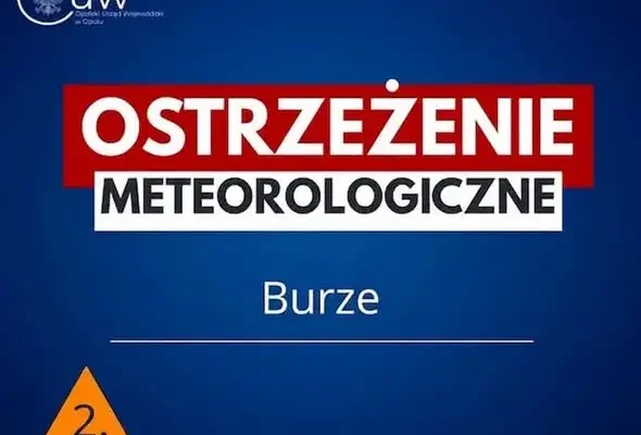 Alert IMGW 2. stopnia przed burzami na Opolszczyźnie – jak się przygotować?