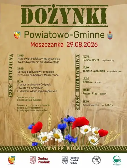 Dożynki Powiatowo-Gminne w Moszczance: Power Play, ABBA MP i Tomasz Jachimek na scenie