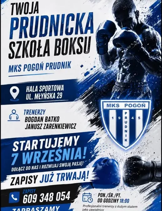 Ruszyły zapisy do Rudnickiej Szkoły Boksu w Prudniku – treningi od 7 września