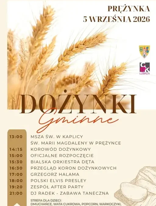 Dożynki Gminne w Prężynce już jutro – program pełen atrakcji