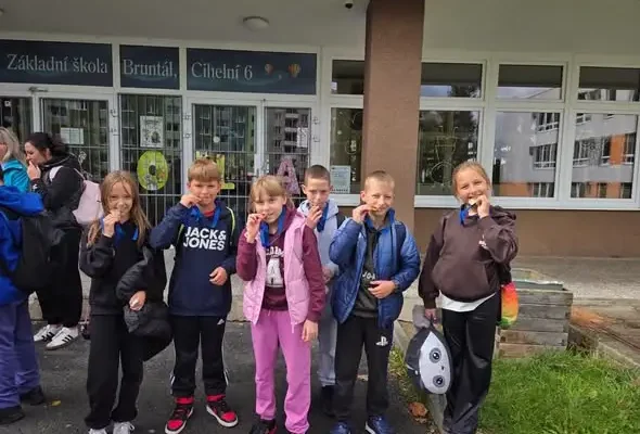 Uczniowie z klas 4 wzięli udział w sportowym wydarzeniu w Bruntálu