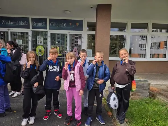 Uczniowie z klas 4 wzięli udział w sportowym wydarzeniu w Bruntálu