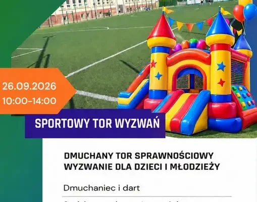 Sportowy tor wyzwań na Orliku w Głogówku – sobotnia zabawa dla dzieci