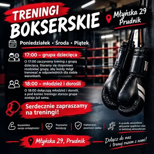Treningi bokserskie w Prudniku – zaproszenie dla dzieci, młodzieży i dorosłych