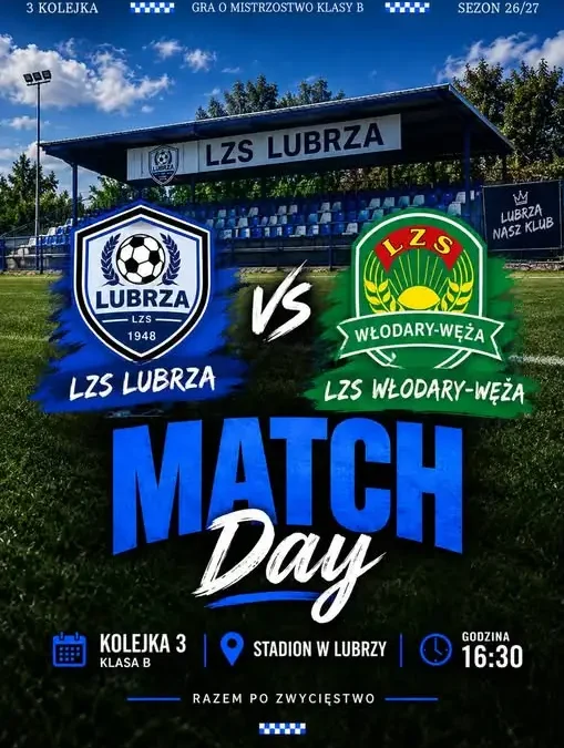 LZS Lubrza zagra u siebie z LZS Włodary-Węża. Sobotni mecz o 16:30
