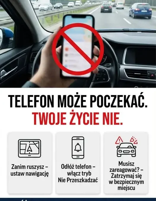Telefon za kierownicą – sekunda nieuwagi może kosztować życie