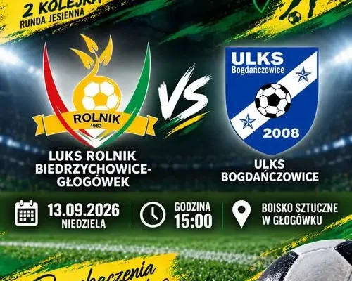 LUKS Rolnik Biedrzychowice-Głogówek zagra o punkty z ULKS Bogdańczowice