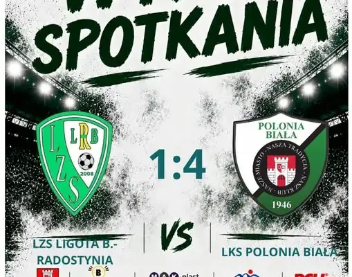 Derbowa wygrana Polonii Biała 4:1 z LZS Ligota Bialska-Radostynia