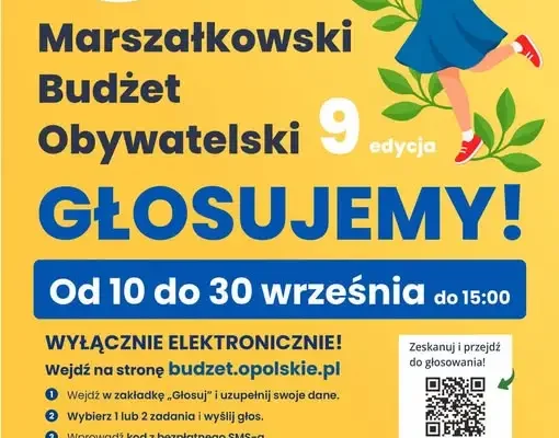 Marszałkowski Budżet Obywatelski 2026 – głosowanie trwa do 30 września