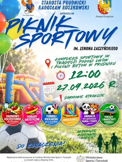 Prudnik żegna sportowe lato – rodzinny finał projektu „Orlik łączy” już w niedzielę