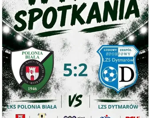 Polonia Biała niepokonana! Efektowna wygrana 5:2 z LZS Dytmarów