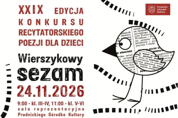 XXIX Konkurs Recytatorski „Wierszykowy Sezam” w Prudniku – zgłoszenia do 17 listopada