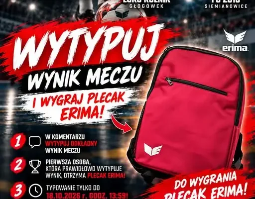 Konkurs przed meczem futsalu: wytypuj wynik i wygraj plecak Erima
