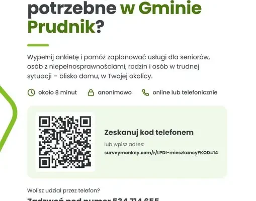 Gmina Prudnik pyta mieszkańców o potrzeby usług społecznych – trwa ankieta